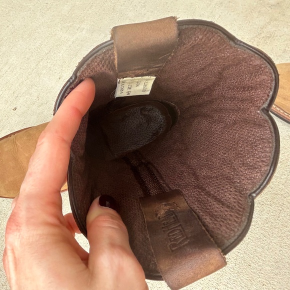 Redhead Western Boots Cowgirl Cowboy Genuine Real Leather Brown Tan 7.5 - Picture 7 of 10